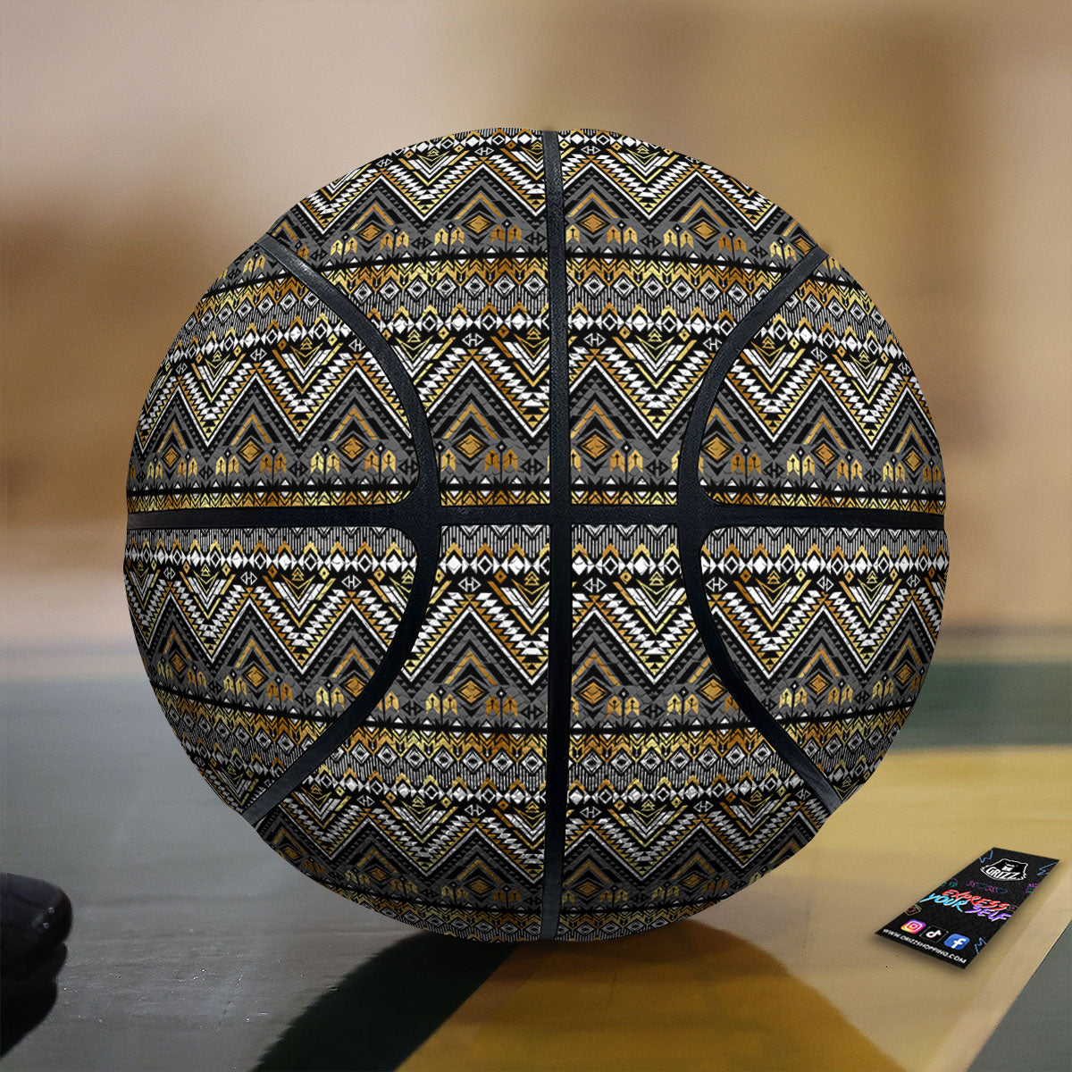 Navajo Native Tribal Print Pattern Basketball