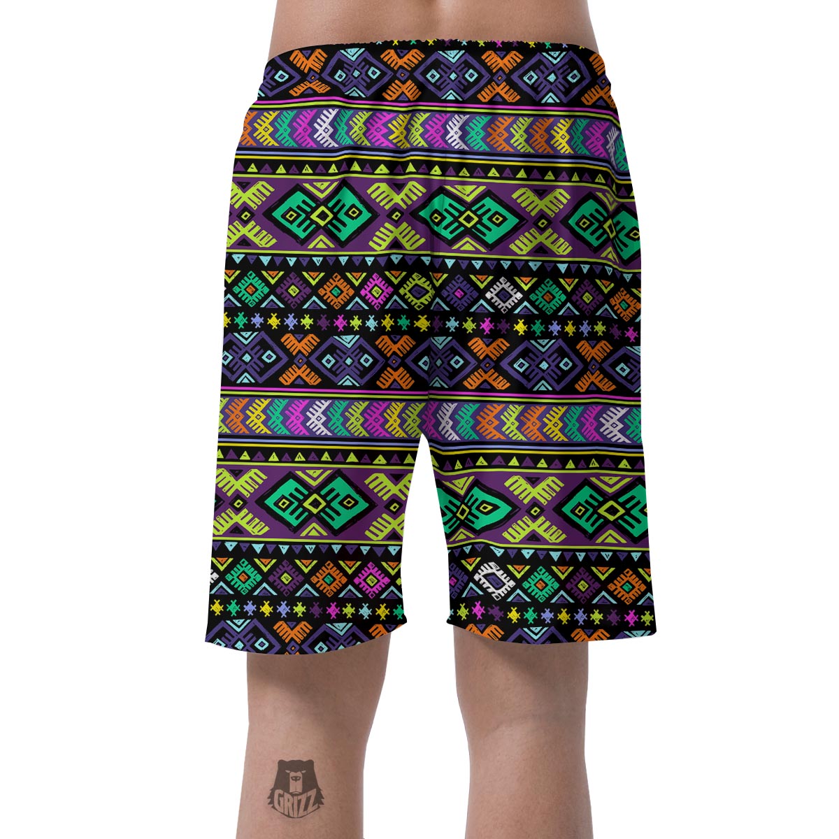 Navojo Aztec Print Men's Shorts-grizzshop