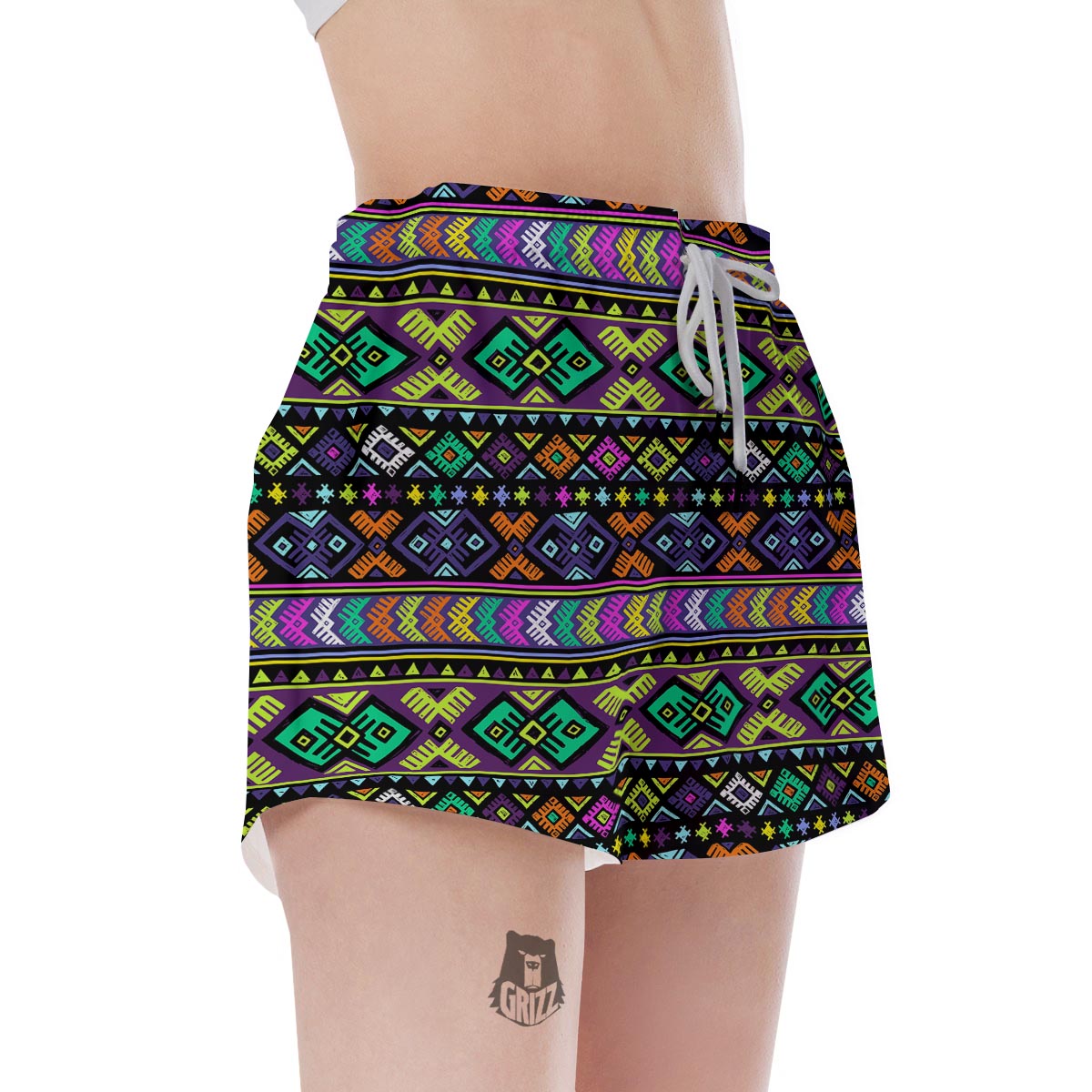 Navojo Aztec Print Women's Shorts-grizzshop