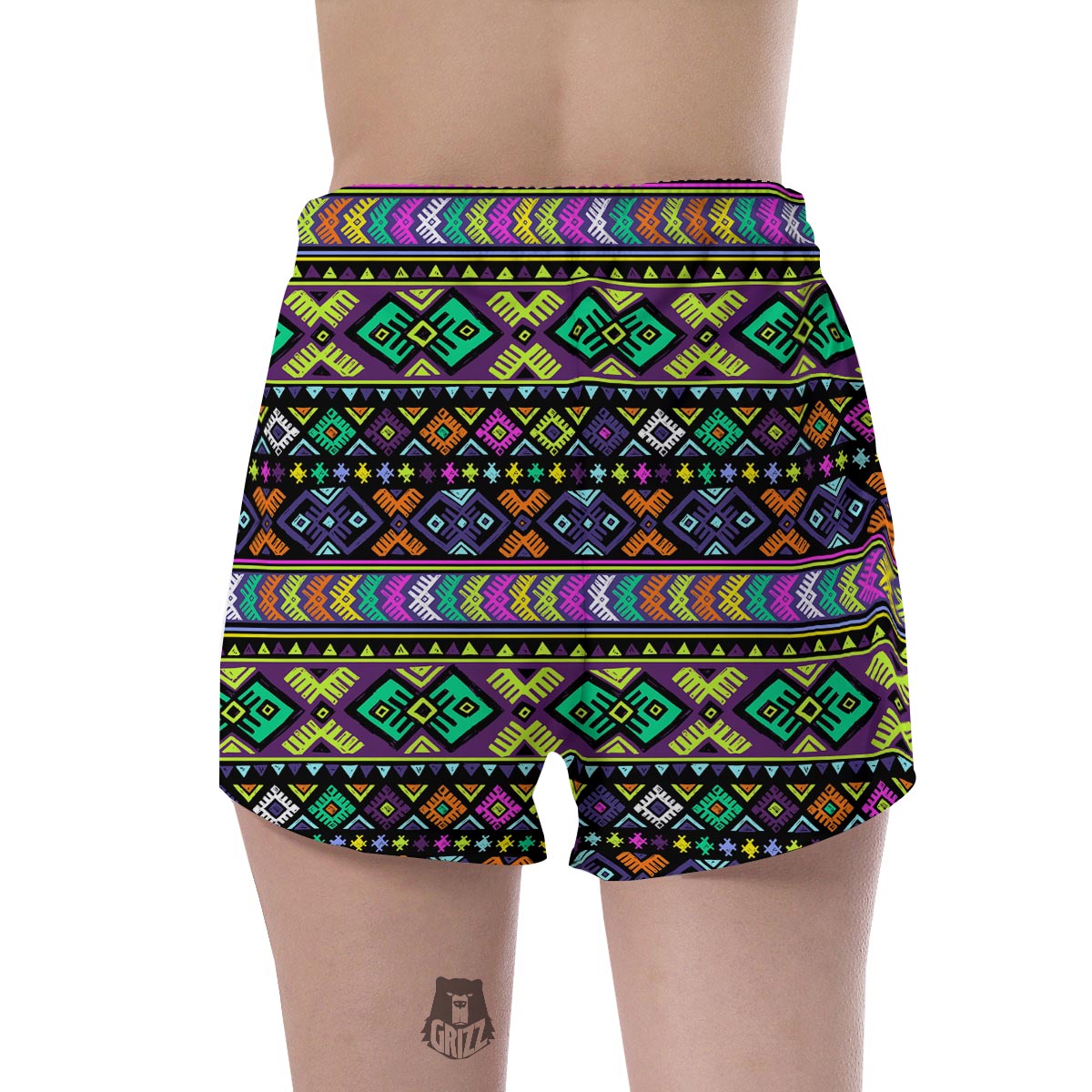 Navojo Aztec Print Women's Shorts-grizzshop