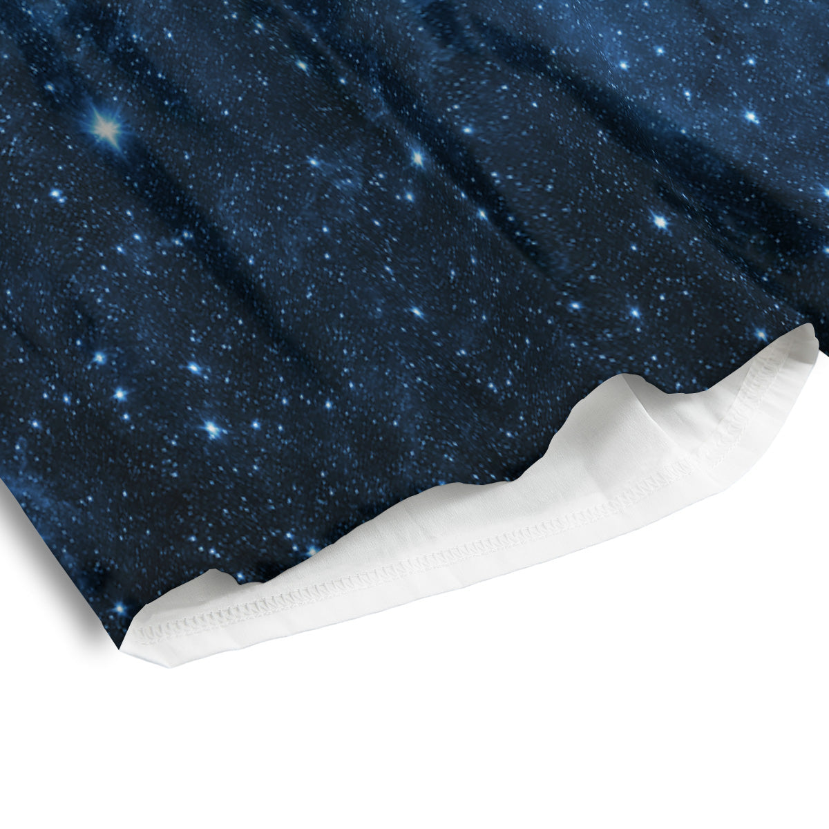 Nebula Galaxy Space Blue Light Print Men's Athletic Shorts