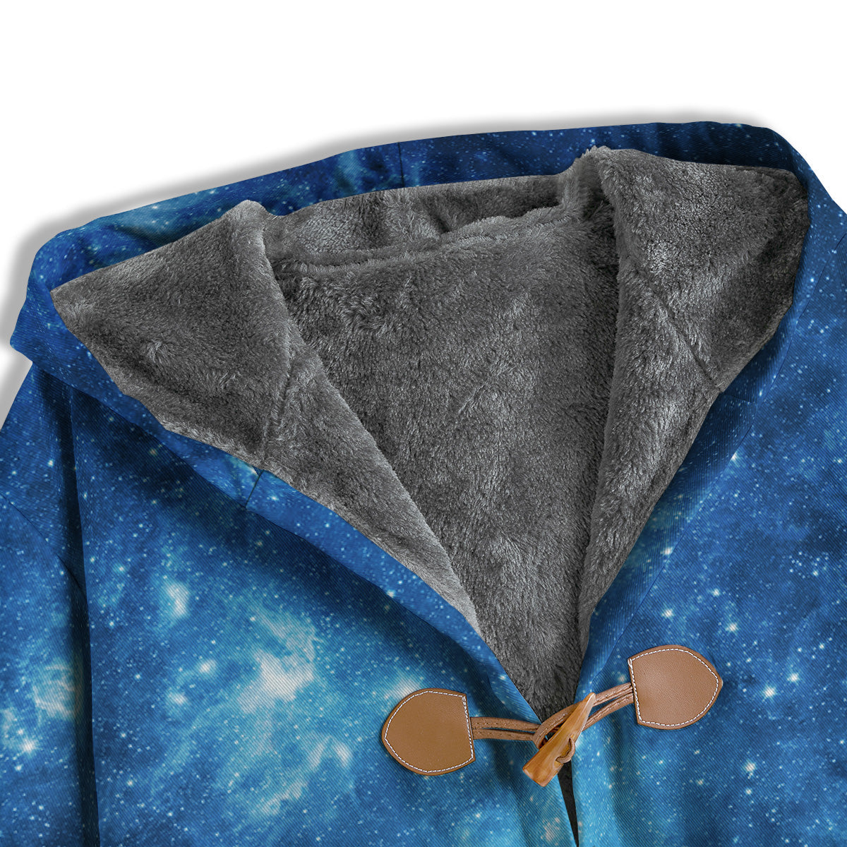 Nebula Galaxy Space Blue Light Print Men's Windbreaker Jacket-grizzshop