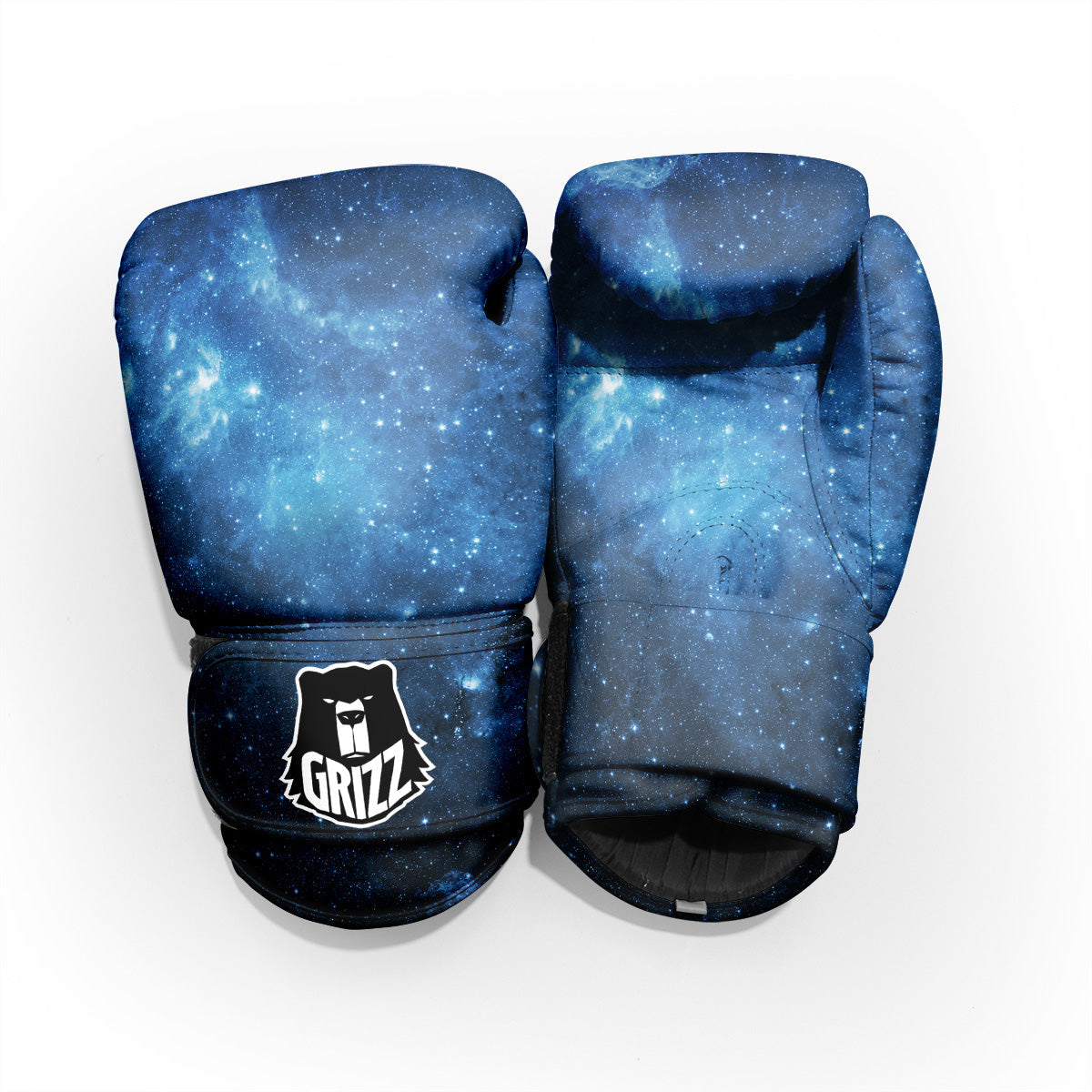 Nebula Galaxy Space Blue Light Print Pro Boxing Glove