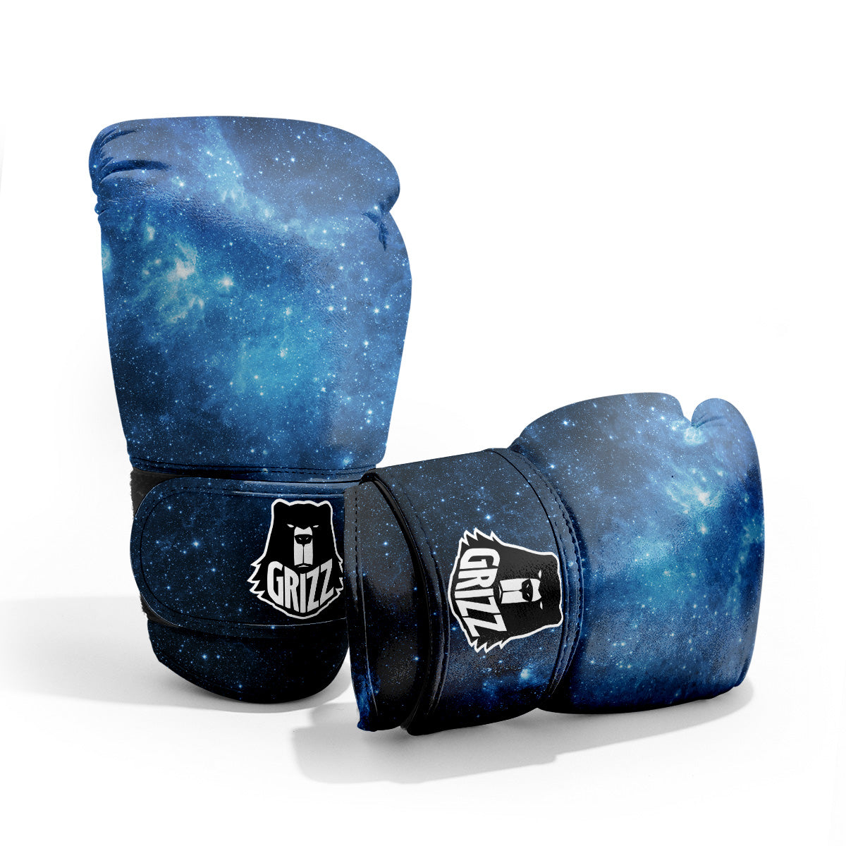 Nebula Galaxy Space Blue Light Print Pro Boxing Glove