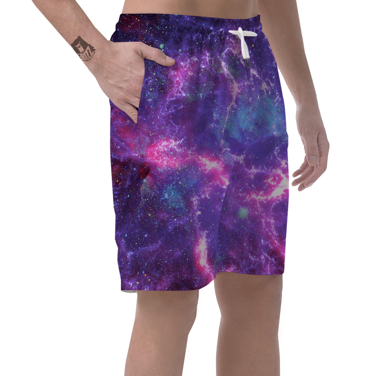 Nebula Galaxy Space Men's Shorts-grizzshop