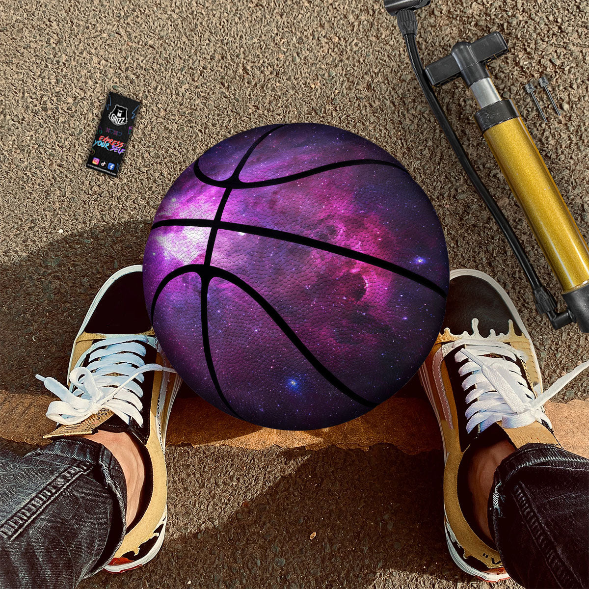 Navy White And Green Plaid Print Pattern Basketball