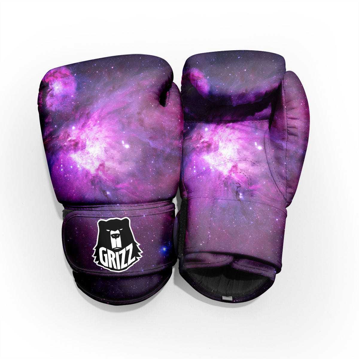 Nebula Galaxy Space Purple Stars Print Pro Boxing Glove