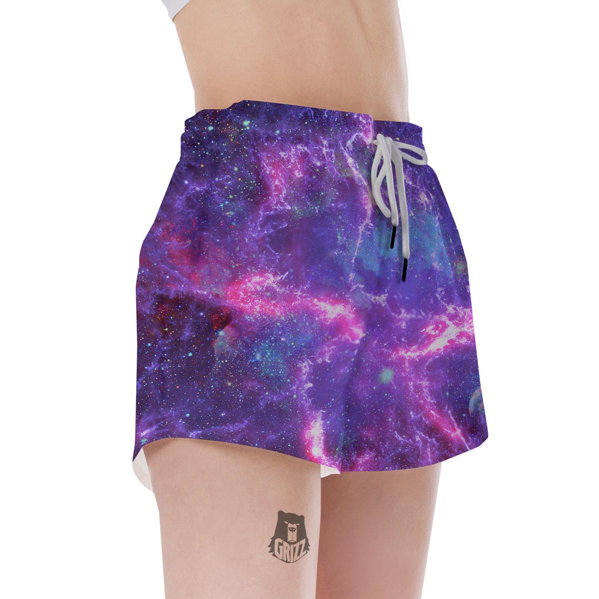 Nebula Galaxy Space Women's Shorts-grizzshop