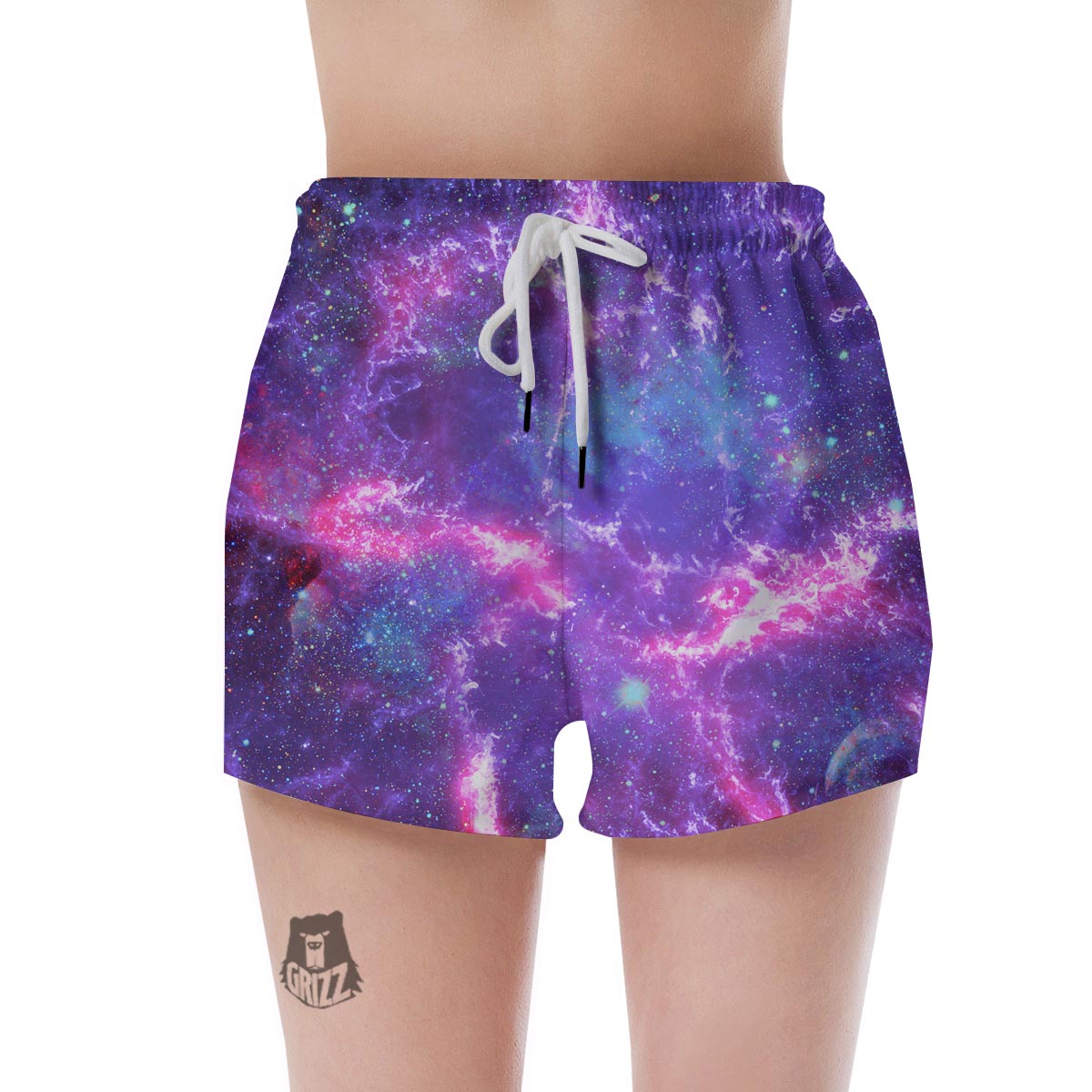 Nebula Galaxy Space Women's Shorts-grizzshop