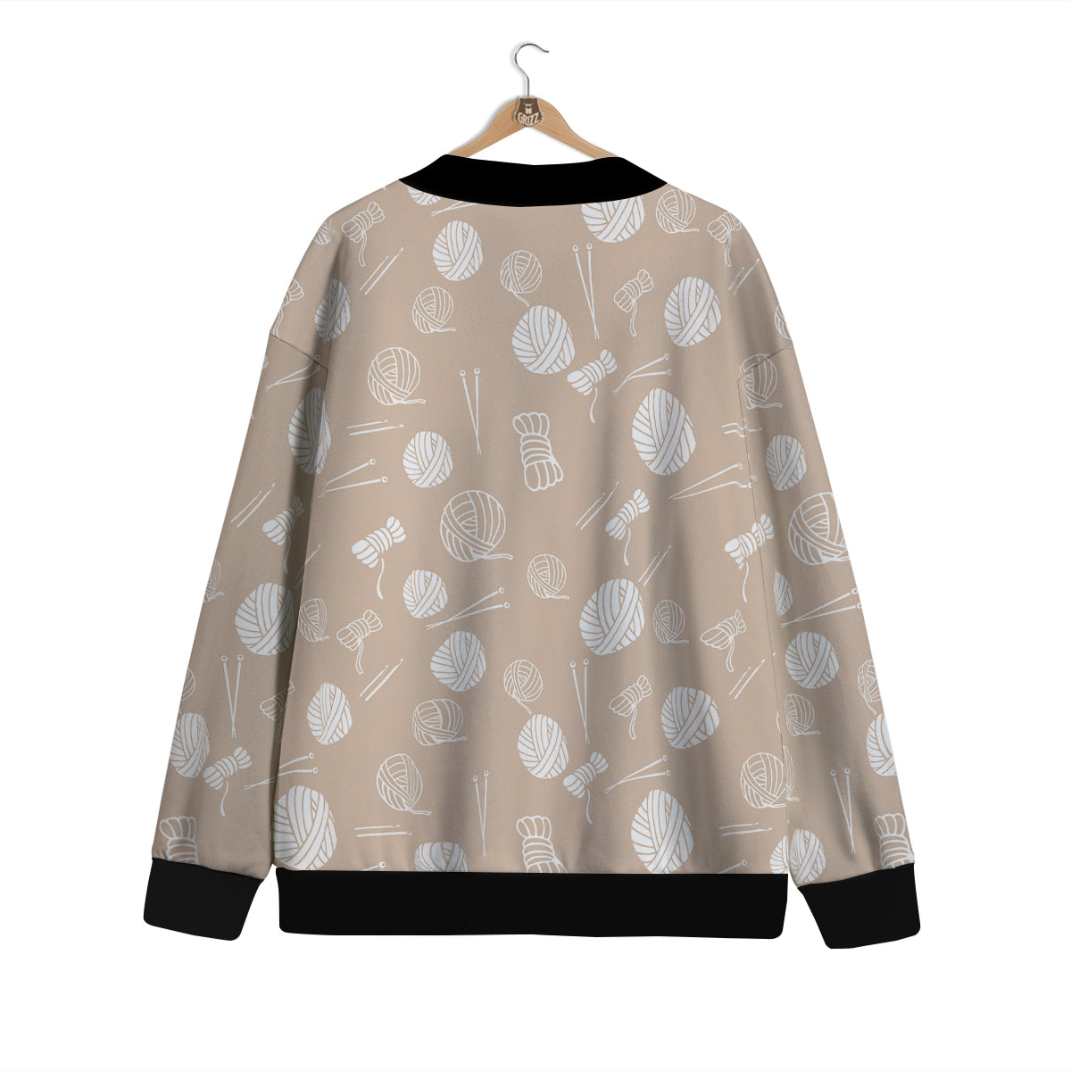 Needle And Yarn Print Pattern Cardigan-grizzshop