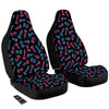 Neon Chess Pieces Print Pattern Car Seat Covers-grizzshop