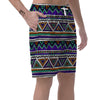 Neon Color Indian Aztec Doodle Men's Shorts-grizzshop