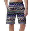 Neon Color Indian Aztec Doodle Men's Shorts-grizzshop