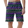 Neon Color Indian Aztec Trippy Men's Shorts-grizzshop