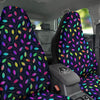 Neon Leaf Print Pattern Car Seat Covers-grizzshop