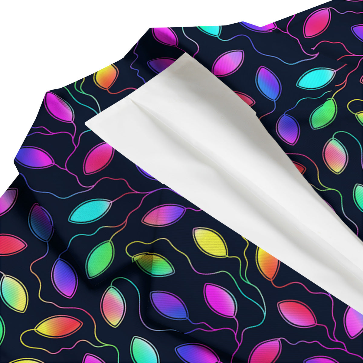 Neon Leaf Print Pattern Men's Blazer-grizzshop