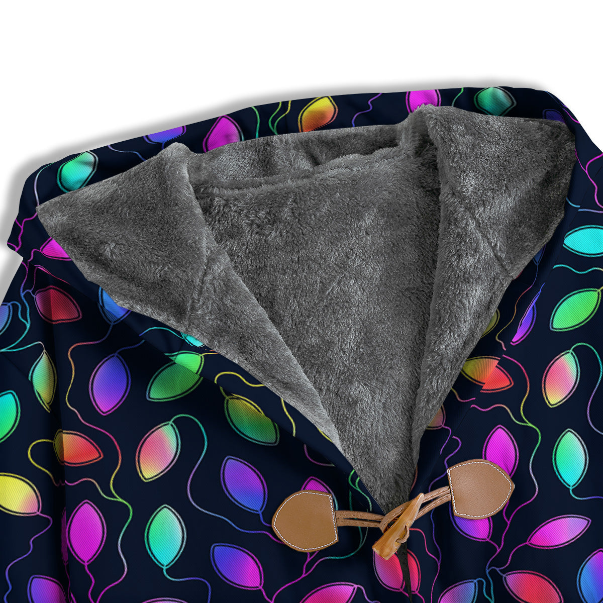 Neon Leaf Print Pattern Men's Windbreaker Jacket-grizzshop