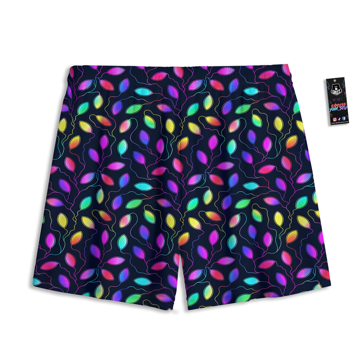 Patchwork Ethnic Mandala Print Pattern Mesh Shorts