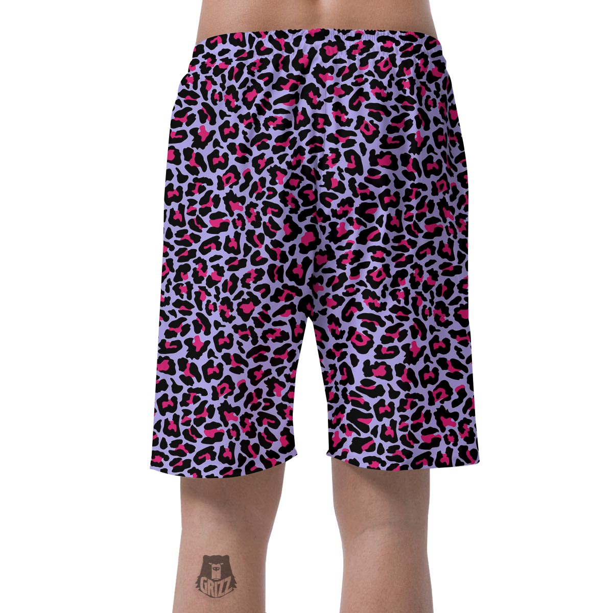 Neon Leopard Men's Shorts-grizzshop