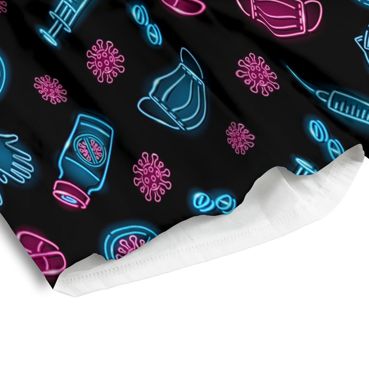 Neon Medical Equipment Print Pattern Men's Athletic Shorts