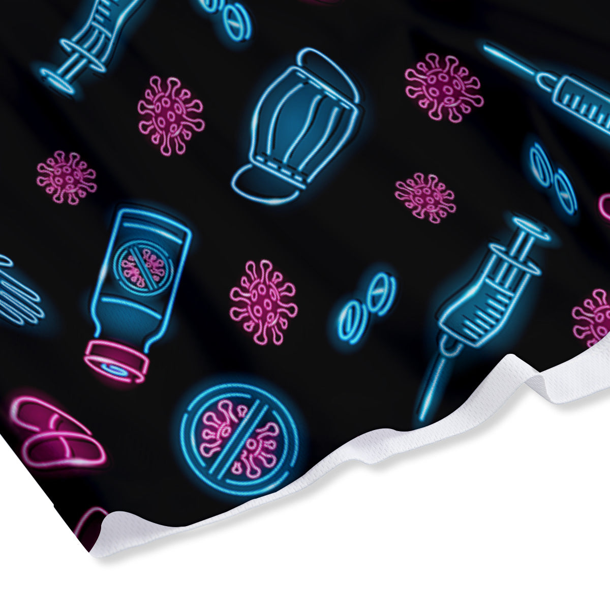 Patchwork Exotic Print Pattern Mesh Shorts