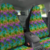 Neon Palm Tree Print Pattern Car Seat Covers-grizzshop