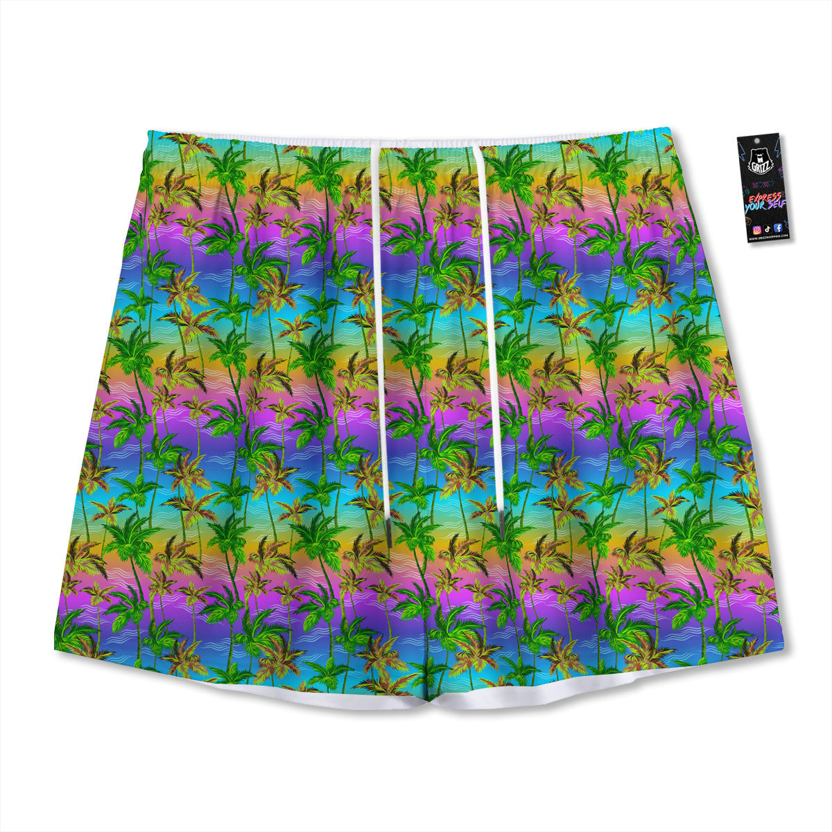 Patchwork Glen Plaid Print Pattern Mesh Shorts