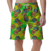 Neon Pineapple Hawaiian Print Men's Shorts-grizzshop