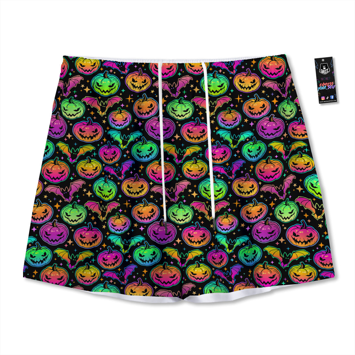 Patrick's Day Cute Shamrock Saint Print Mesh Shorts