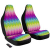 Neon Rainbow Light Blobs Print Pattern Car Seat Covers-grizzshop