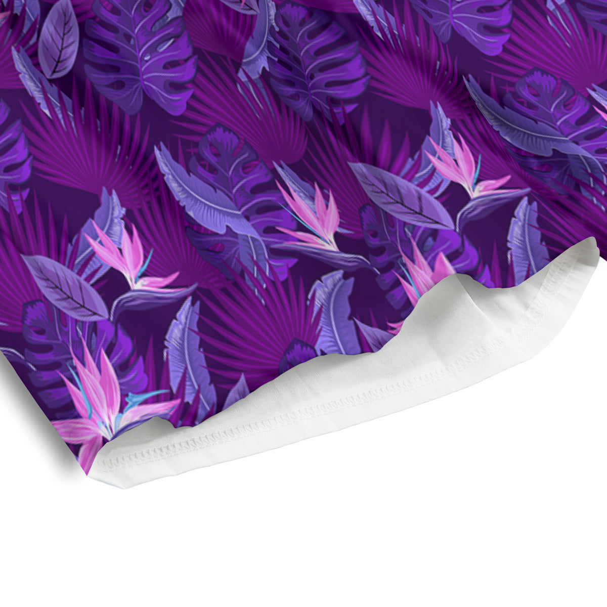 Neon Tropical Foliage And Leave Print Pattern Men's Athletic Shorts