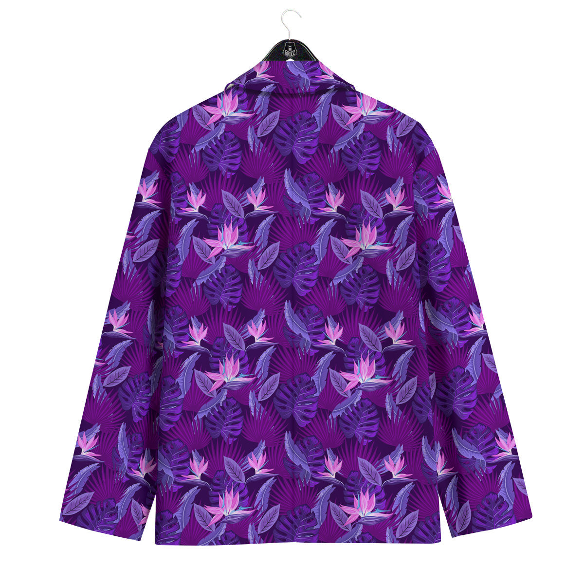 Neon Tropical Foliage And Leave Print Pattern Men's Sport Coat-grizzshop