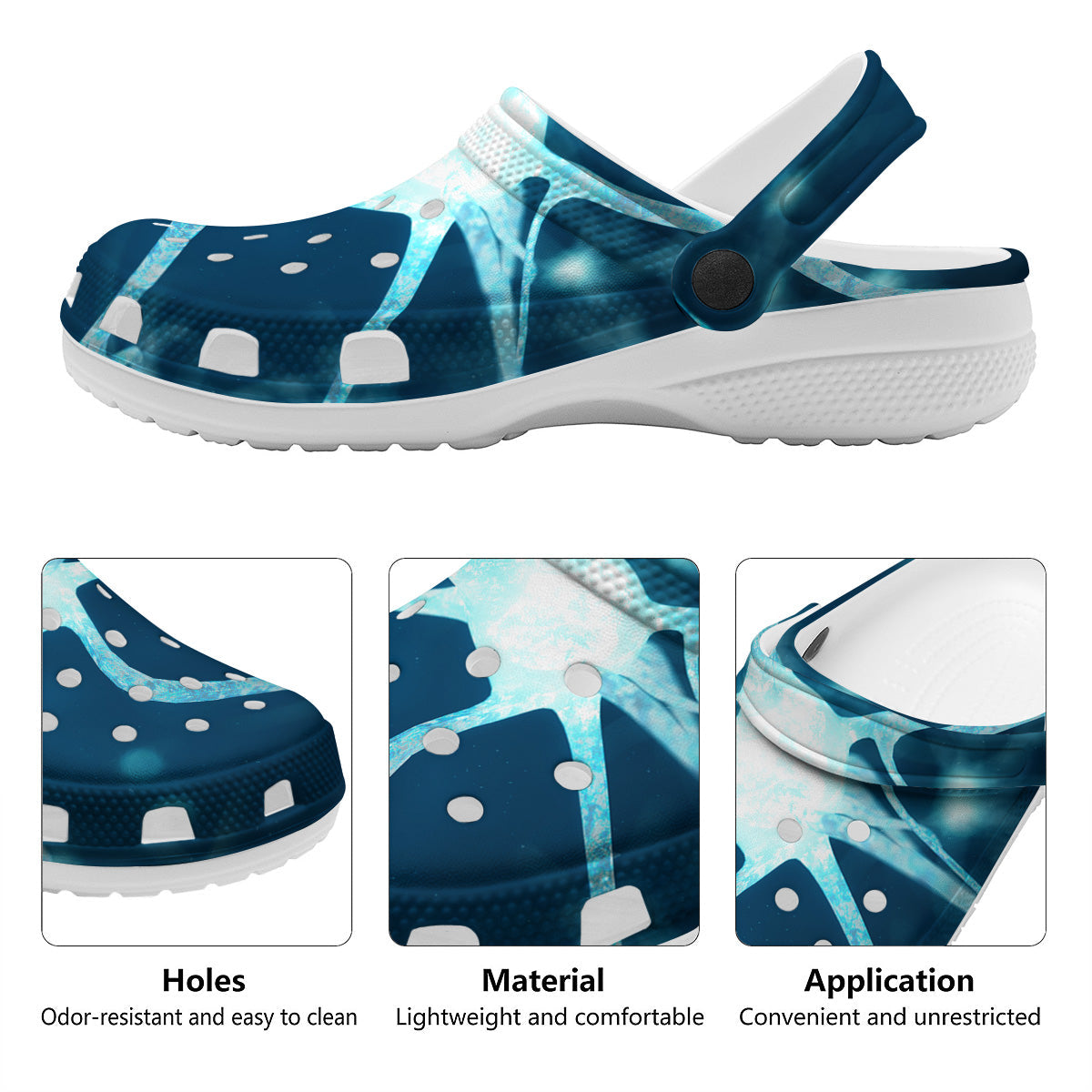 Neurons Inside The Brain Print Clog-grizzshop