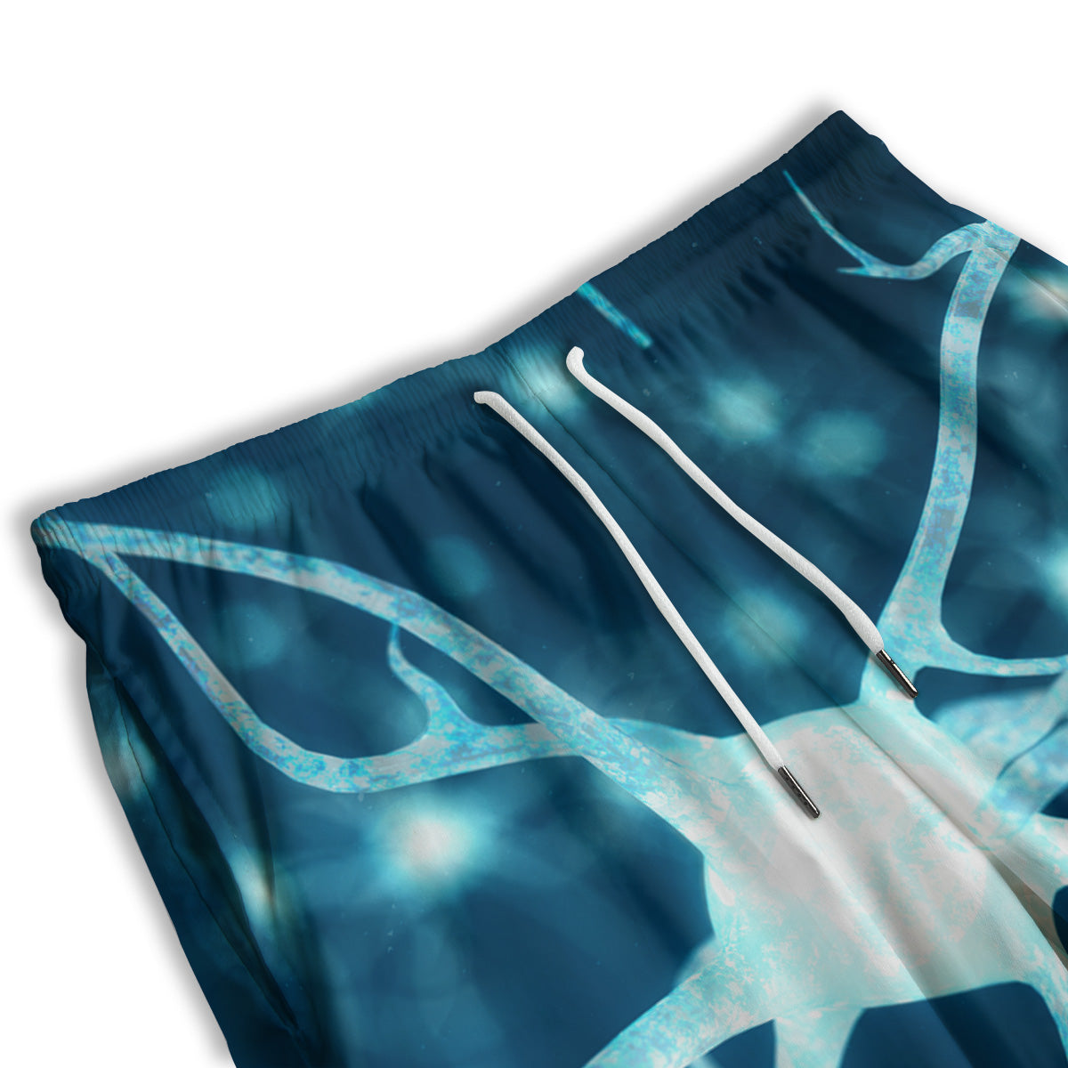 Neurons Inside The Brain Print Men's Athletic Shorts