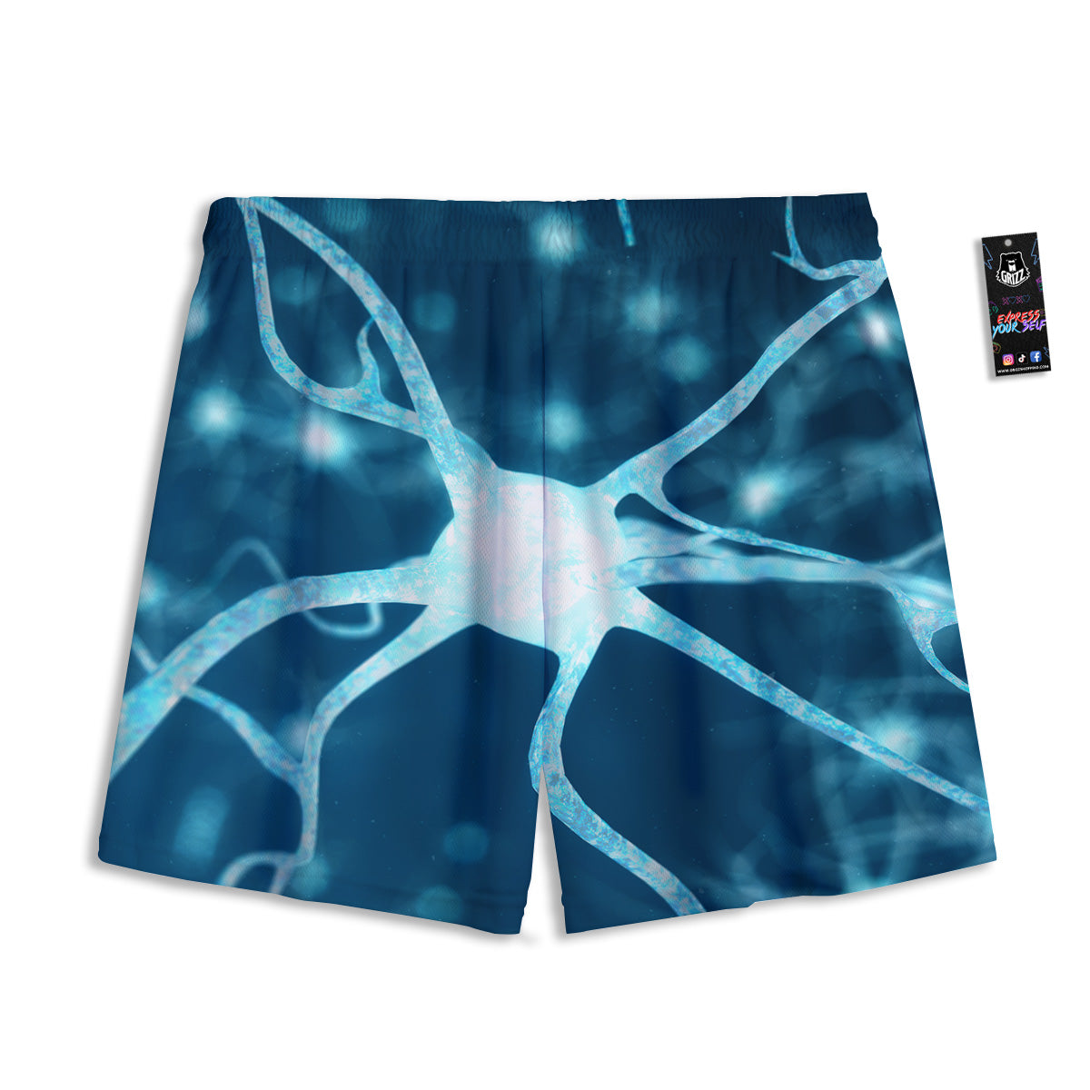 Mermaid Cute Print Pattern Mesh Shorts