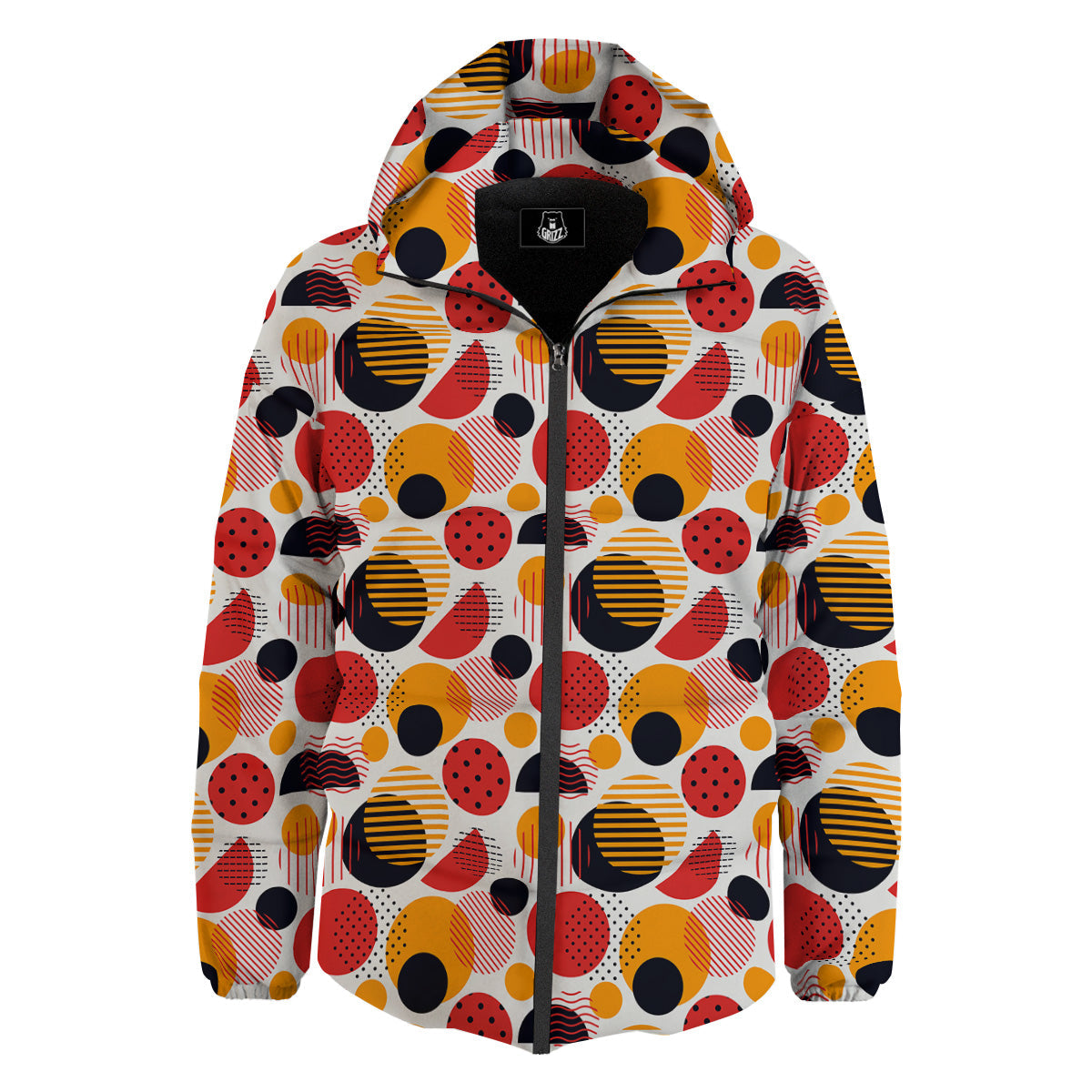 New Style Polka Dot Ornaments Print Pattern Down Jacket-grizzshop