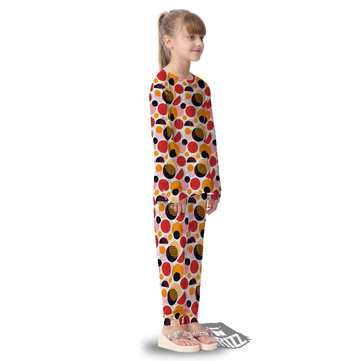 New Style Polka Dot Ornaments Print Pattern Kid's Pajamas-grizzshop