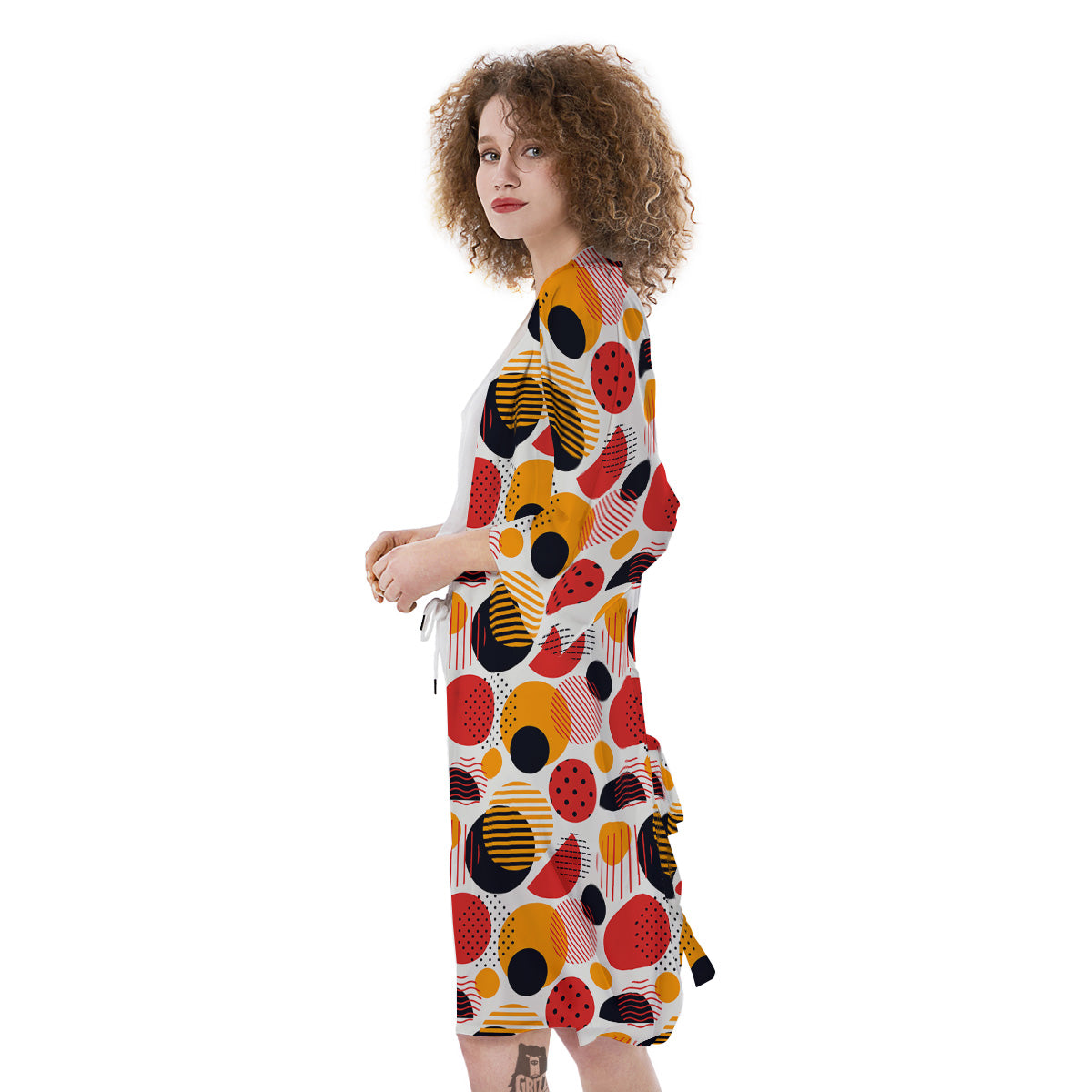New Style Polka Dot Ornaments Print Pattern Kimono-grizzshop