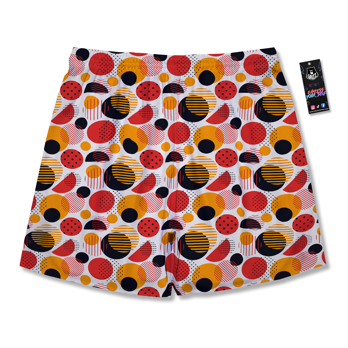 New Style Polka Dot Ornaments Print Pattern Men's Running Shorts-grizzshop