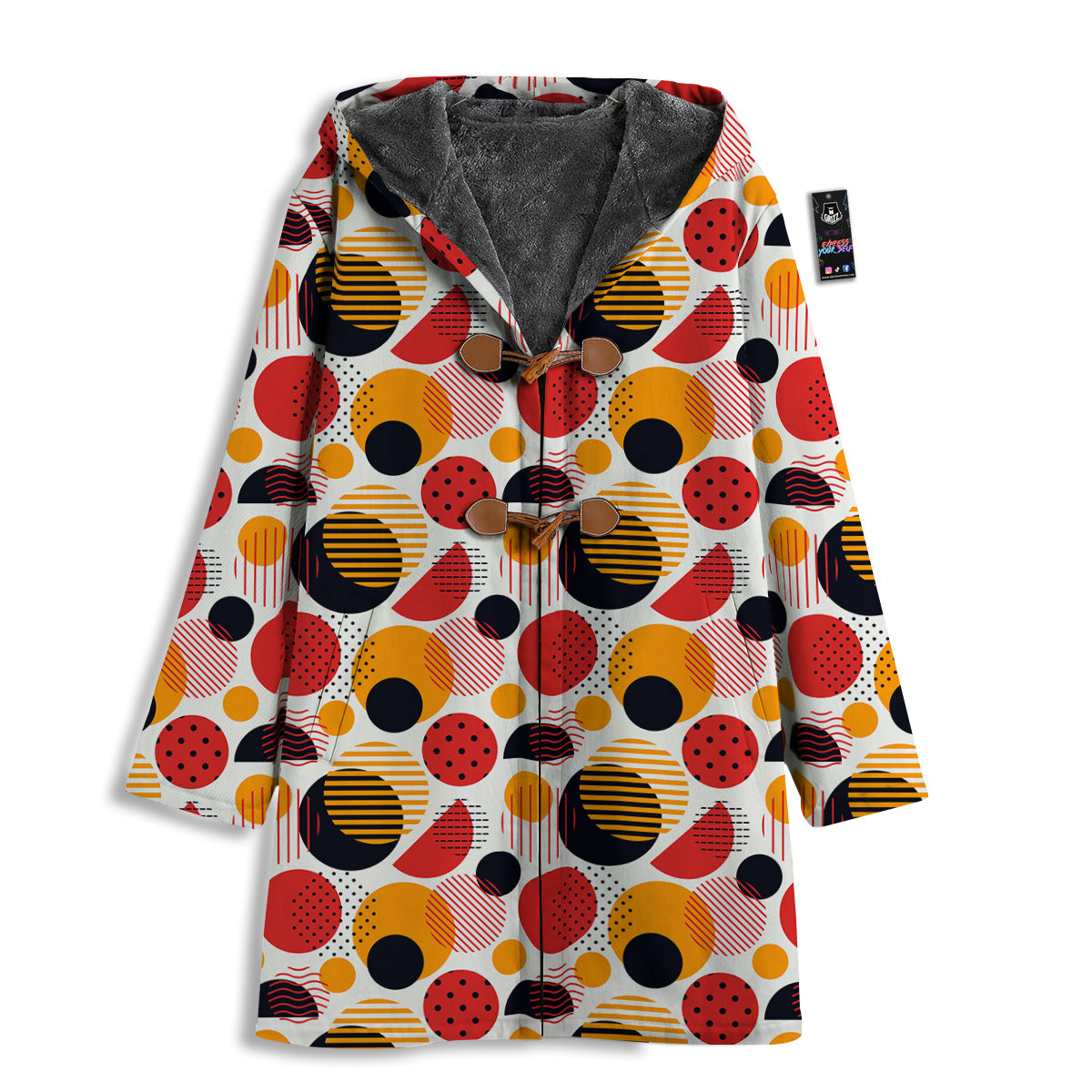 New Style Polka Dot Ornaments Print Pattern Men's Windbreaker Jacket-grizzshop
