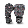 New York Love Pattern Print Boxing Gloves-grizzshop