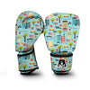 New York Print Pattern Boxing Gloves-grizzshop