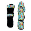 New York Print Pattern Muay Thai Shin Guards-grizzshop