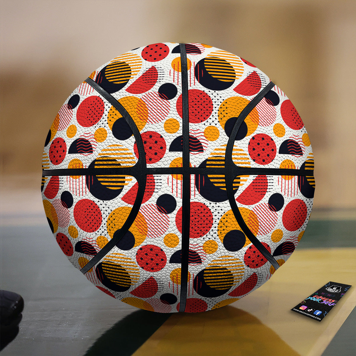 New Style Polka Dot Ornaments Print Pattern Basketball