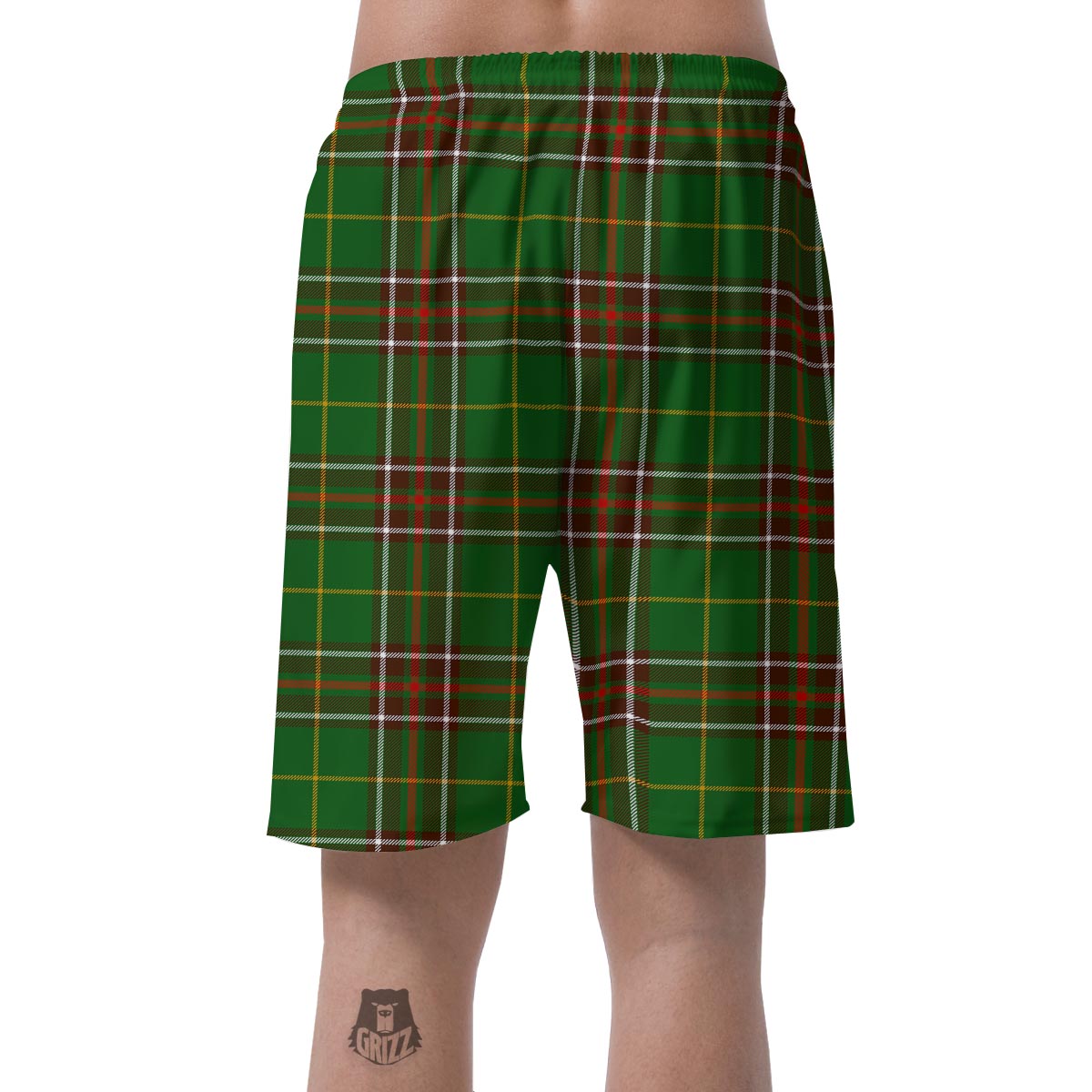 Newfoundland Tartan Green Plaid Men's Shorts-grizzshop