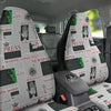 Newspaper Aliens Topic Print Pattern Car Seat Covers-grizzshop