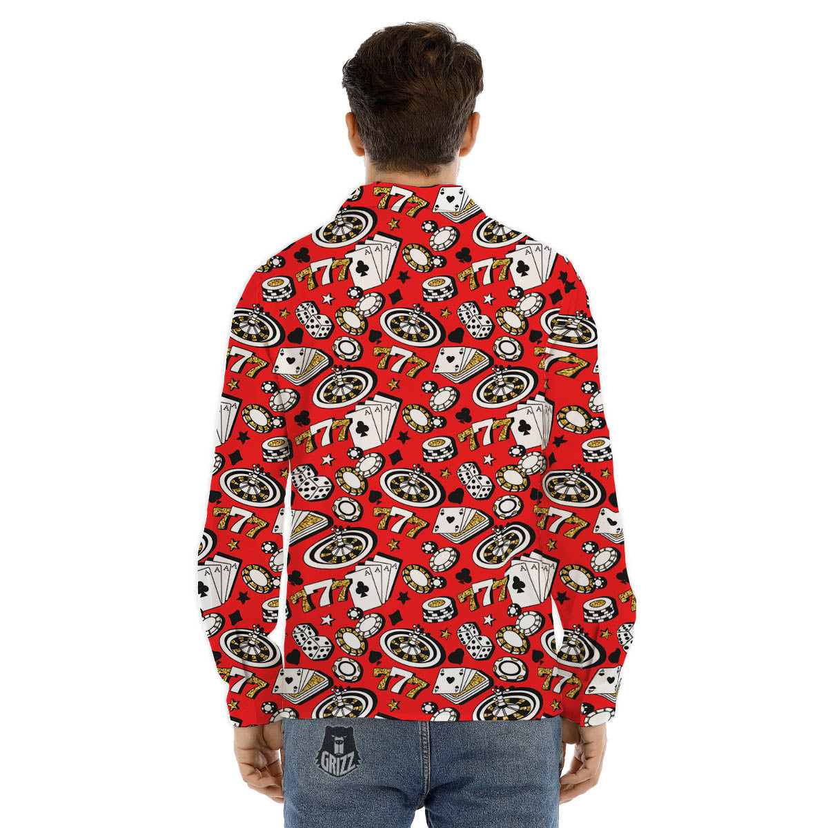 Newspaper Clippings On Aliens Topic Colorful Print Pattern Men's Dress Shirts-grizzshop