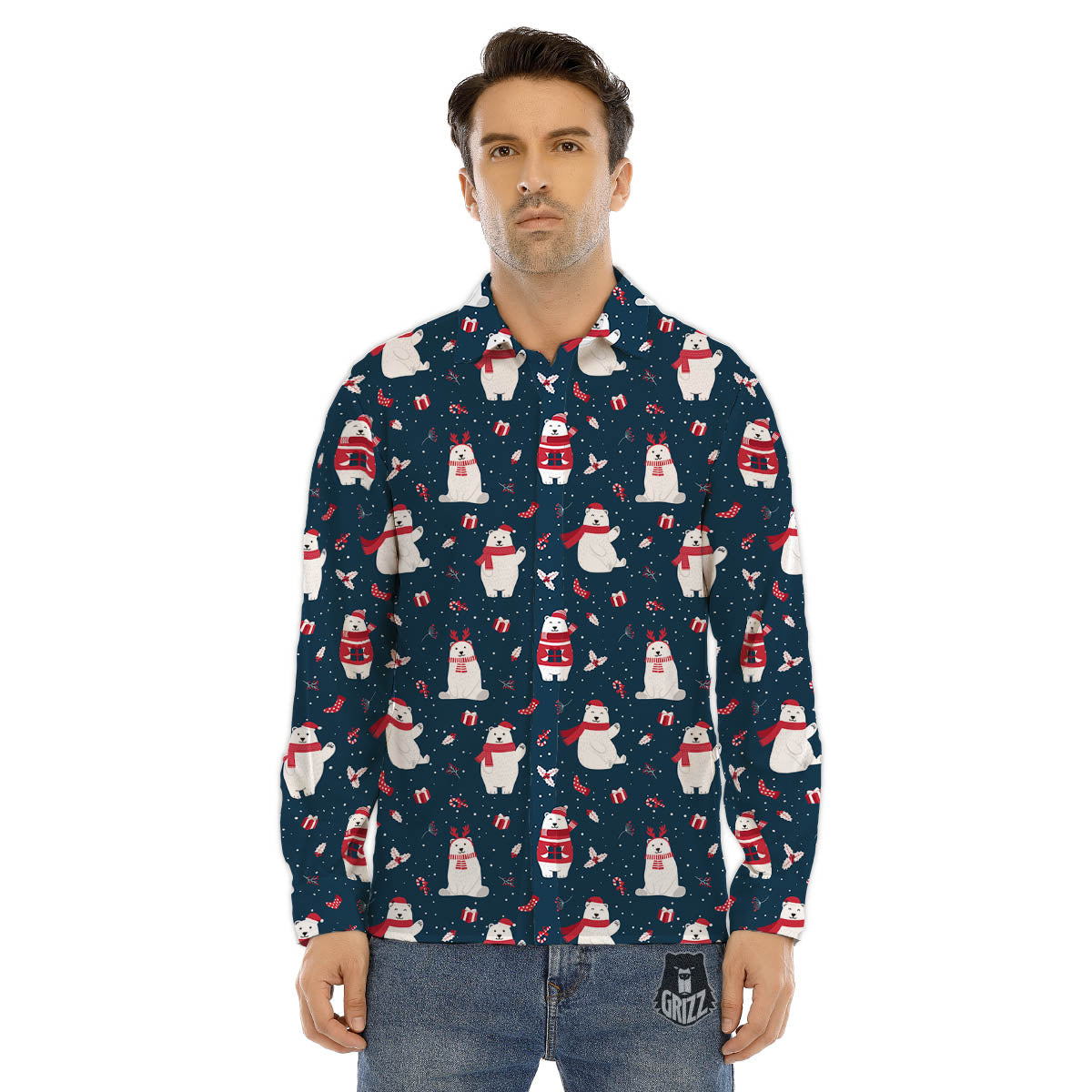 Newspaper Clippings On Aliens Topic Print Pattern Men's Dress Shirts-grizzshop