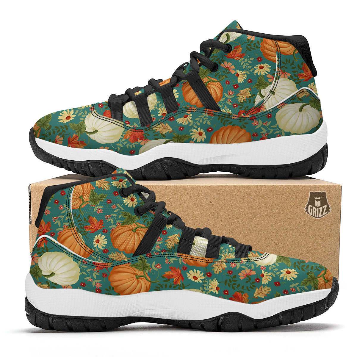 Newspaper Headlines Alien Print Pattern Black Bball Shoes-grizzshop