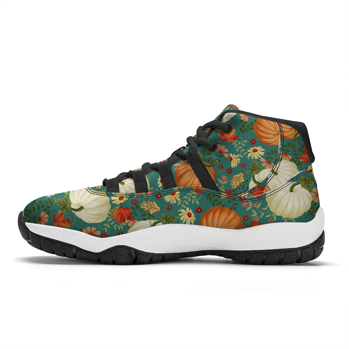 Newspaper Headlines Alien Print Pattern Black Bball Shoes-grizzshop